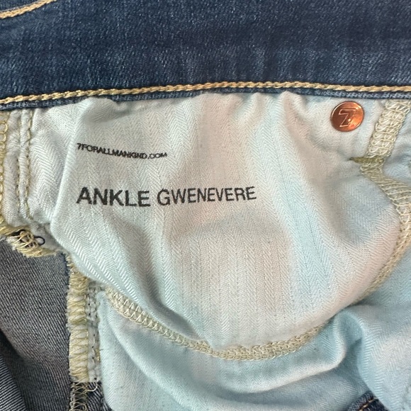 7 For All Mankind Ankle Gwenevere Jean sz 30 - Picture 4 of 7